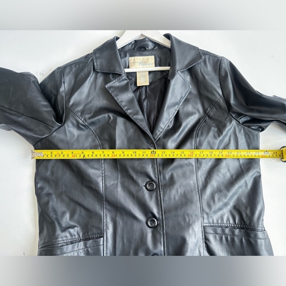 VTG- Penmans Faux Leather Jacket - Boxy/Oversized Fit- Black - X-Large - Picture 7 of 8